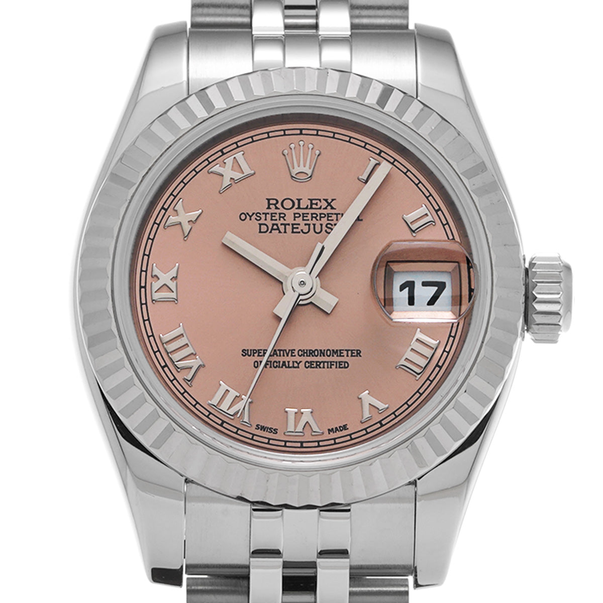 DATE JUST 179174 D (manufactured circa 2005) Pink ROLEX Ladies [Pre-Owned].