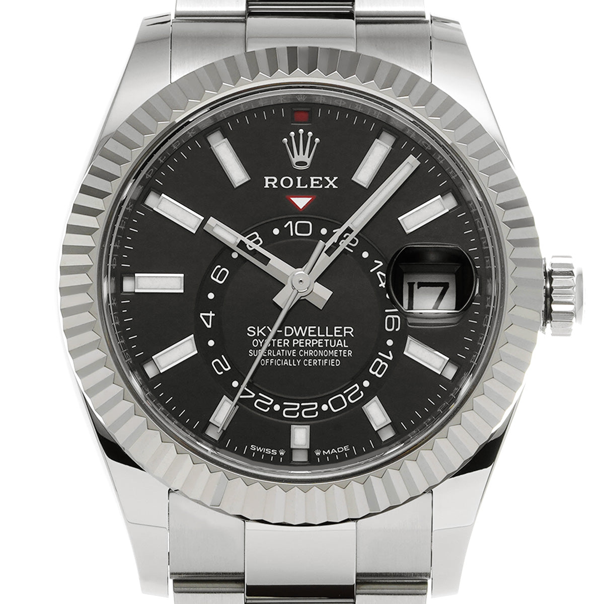 SKYDWELLER 336934 Random Serial Black ROLEX Men's [Pre-Owned].