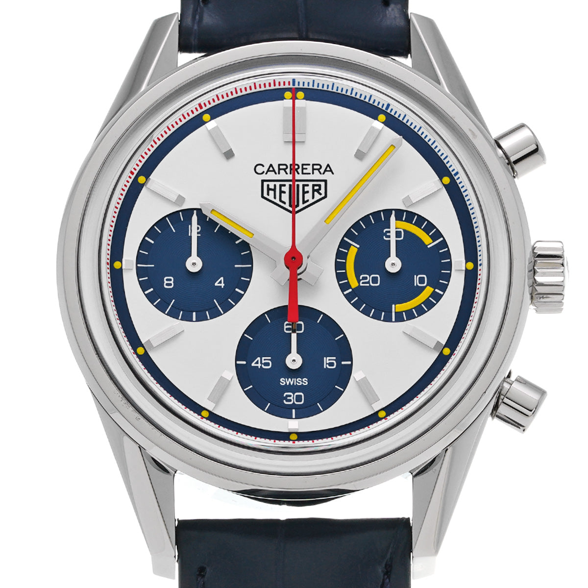 CARRERA CALIBRE HEUER 02 Chronograph 160th Montreal Limited edition of 1000 pieces CBK221C.FC6488 White/Blue TAG HEUER Mens [Pre-Owned].