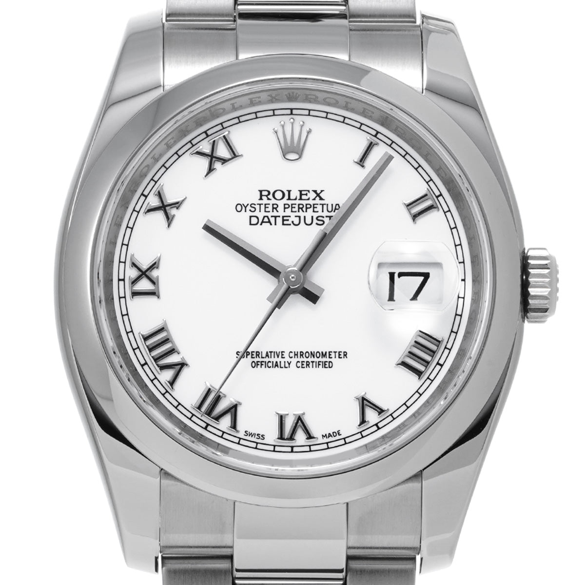 DATE JUST 116200 Z (made around 2006) White ROLEX Men's [Pre-Owned].