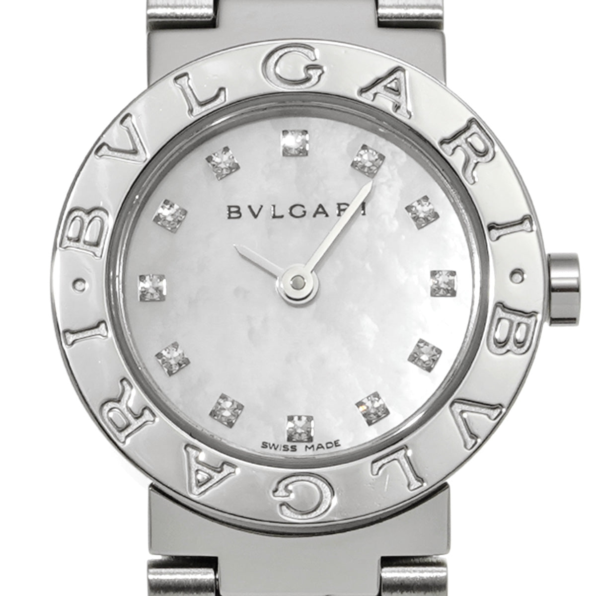 Bulgari Bulgari BB23WSS White MOP/Diamond BVLGARI Ladies [Pre-Owned].