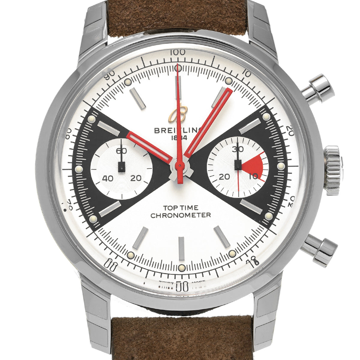 Top Time Limited Edition A23310121G1X1 White/Black BREITLING Men's [Pre-Owned].