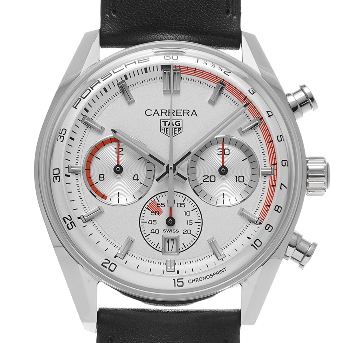 Carrera Chronosprint x Porsche Calibre TH20-08 CBS2011.FC6529 Gray TAG HEUER Men's [Pre-owned]