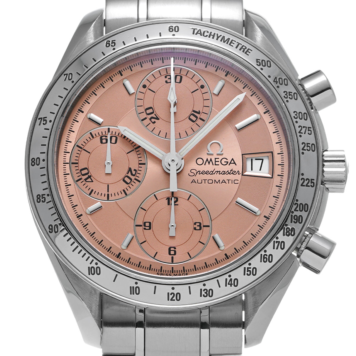 Speedmaster Date 3513.60 Salmon Pink OMEGA Men's [Pre-Owned].