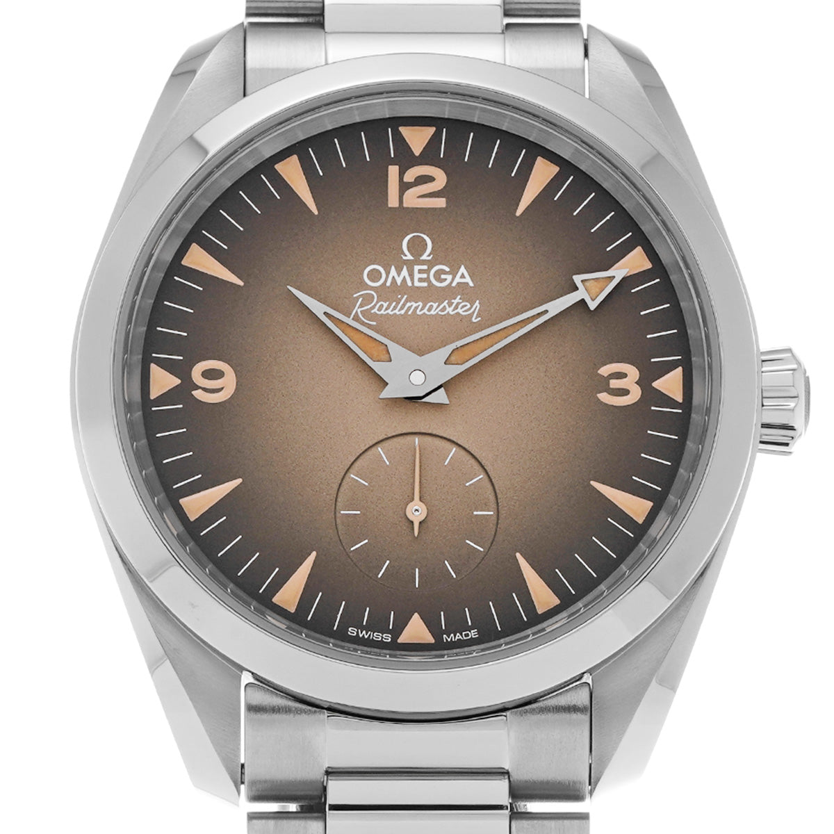 Seamaster Railmaster Co-Axial Master Chronometer 235.10.38.20.13.001 Brown OMEGA Men's [New]