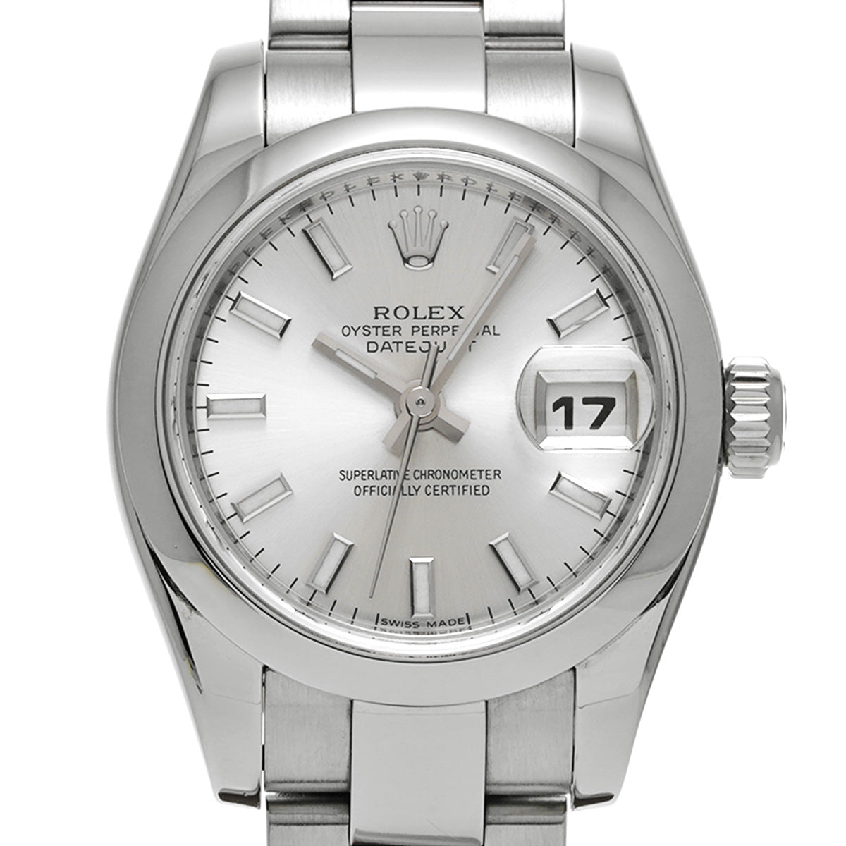 DATE JUST 179160 Z (made around 2006) Silver ROLEX Ladies [Pre-Owned].