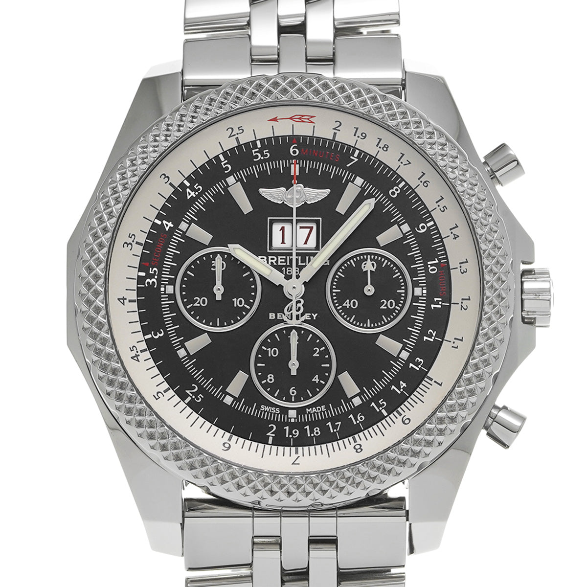 Bentley 6.75 A44364 Black BREITLING Men's [Pre-Owned].