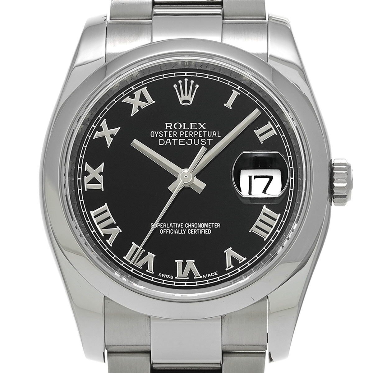 DATE JUST 116200 G (made around 2012) Black ROLEX Men's [Pre-Owned].