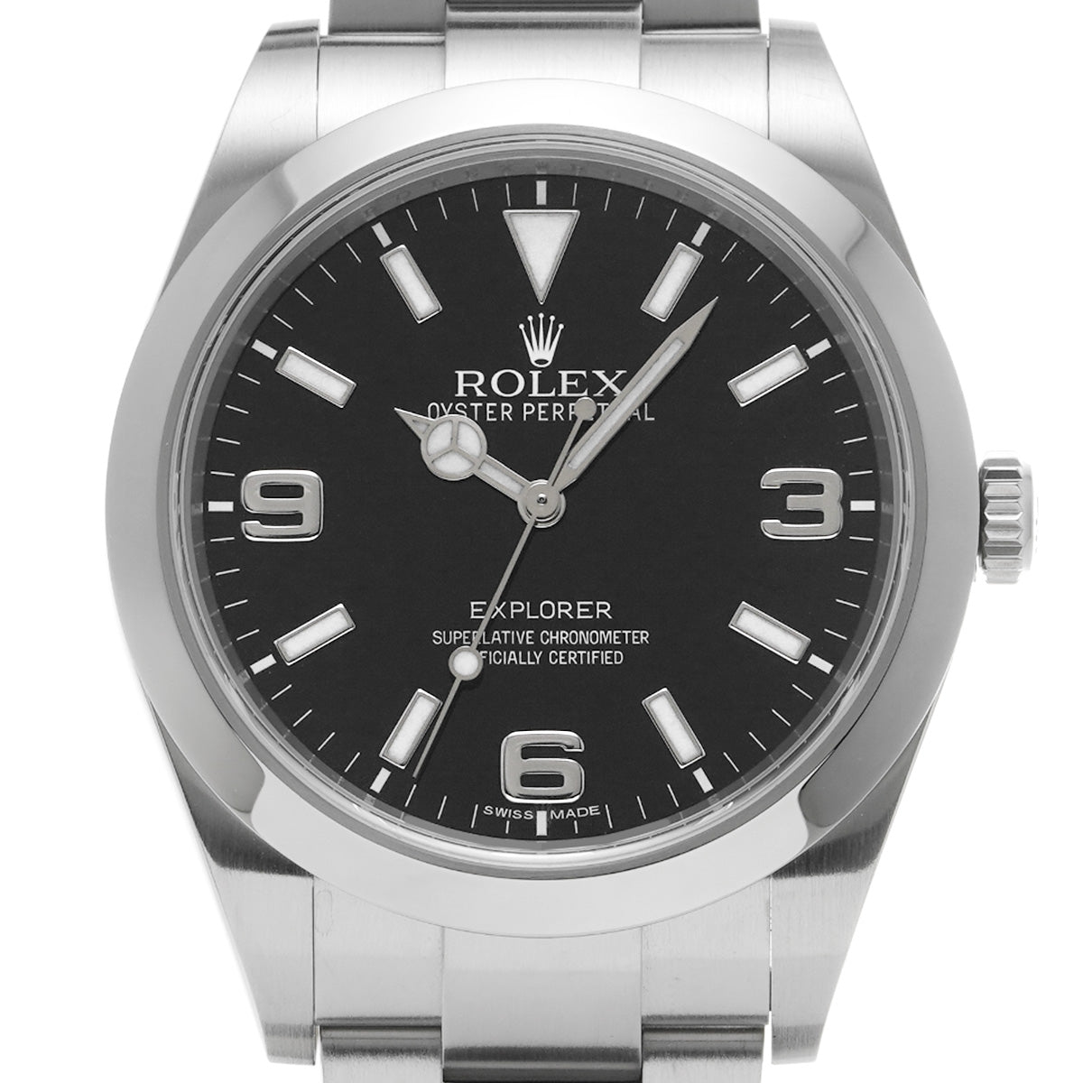 Explorer 214270 G (manufactured circa 2011) Black ROLEX Men's [Pre-Owned].