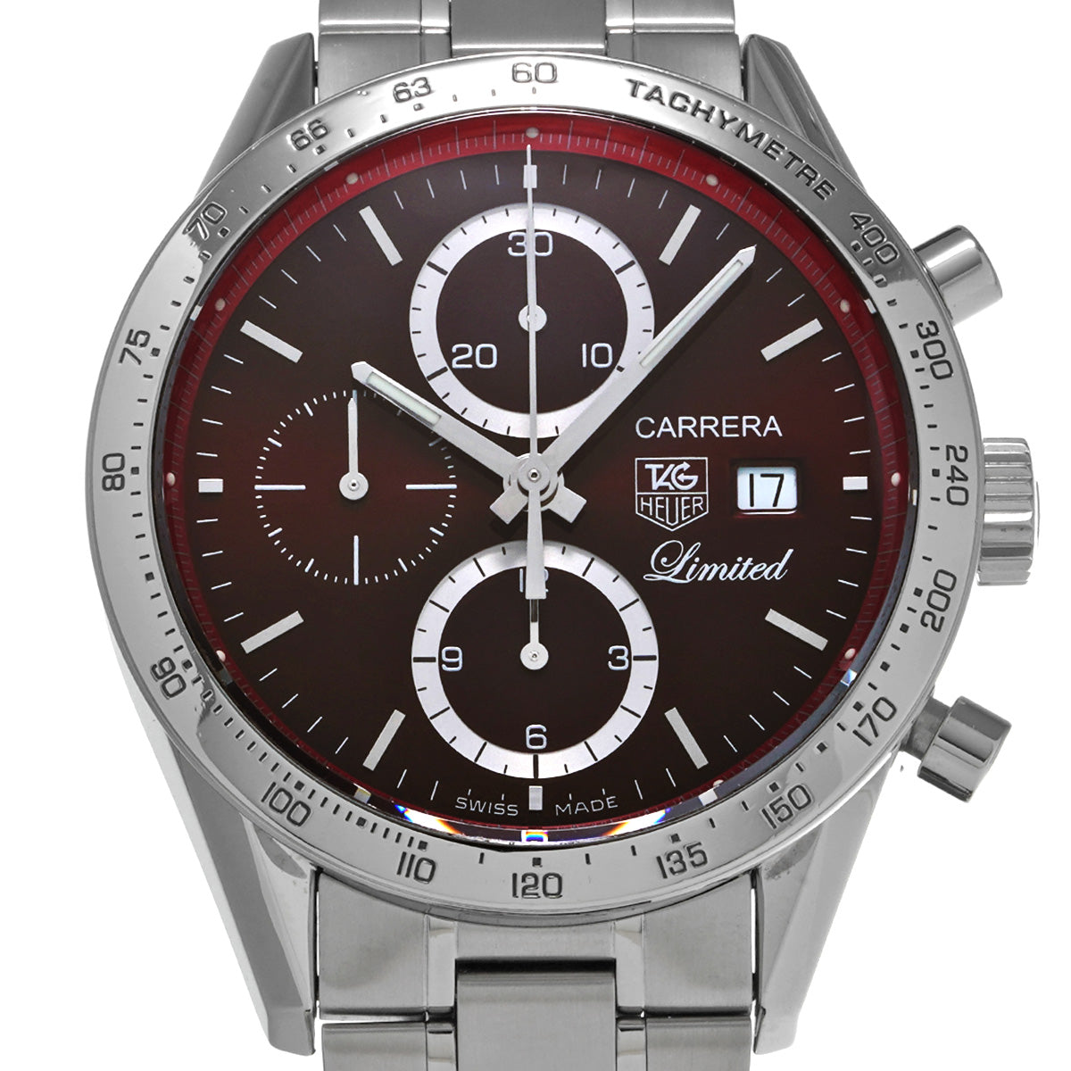 CARRERA Calibre 16 Chronograph CV201D.BA0786 Red TAG HEUER Men's [Pre-Owned].