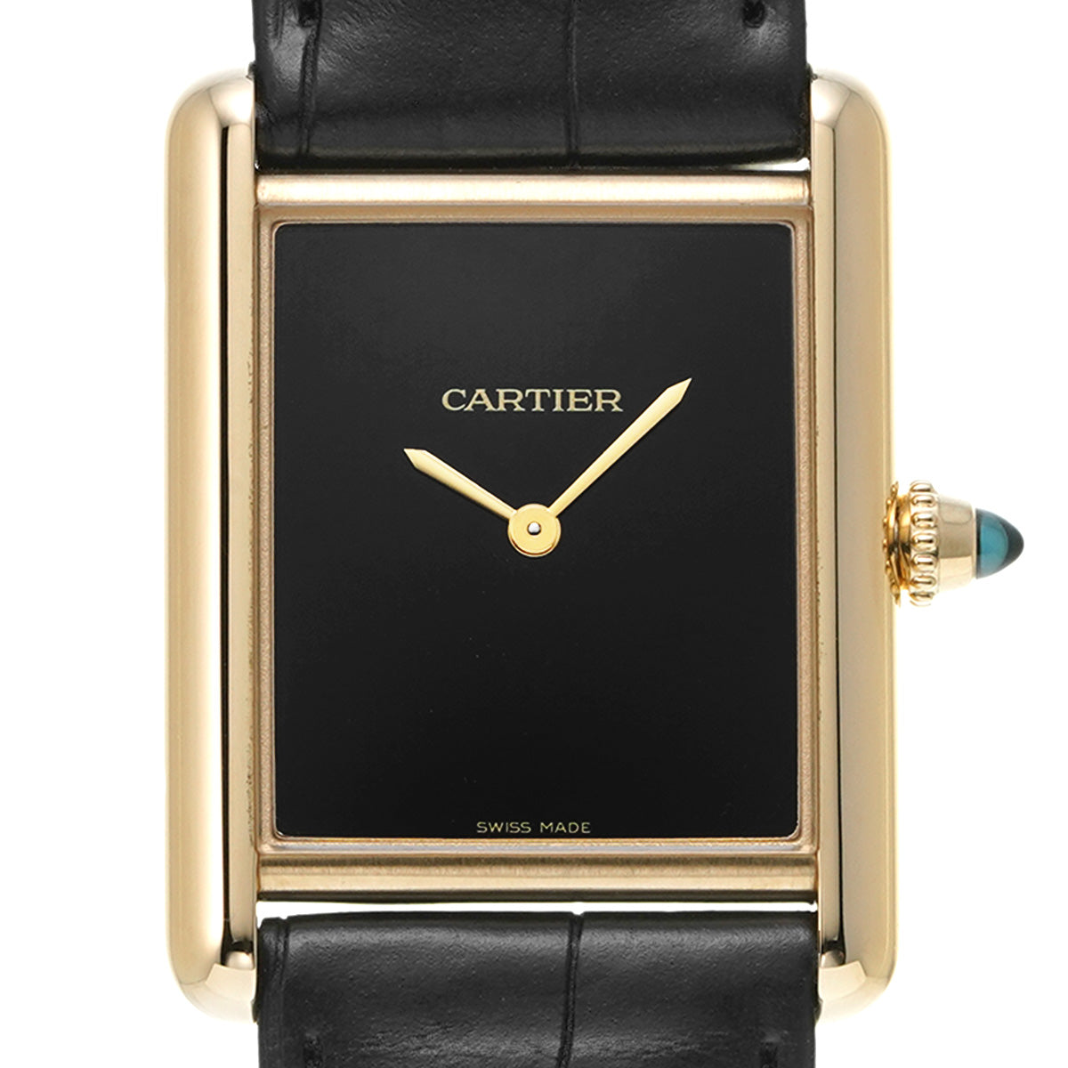 Tank Louis Cartier LM WGTA0091 Black Lacquer CARTIER Ladies [Pre-owned]