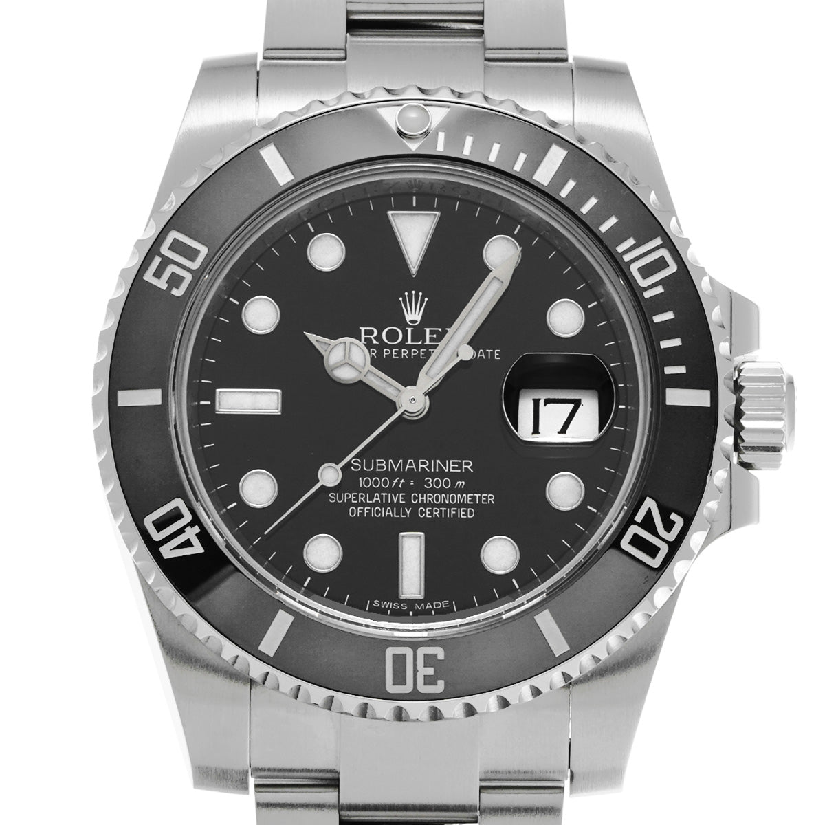 Submariner Date 116610LN Random Serial Black ROLEX Men's [Pre-Owned].