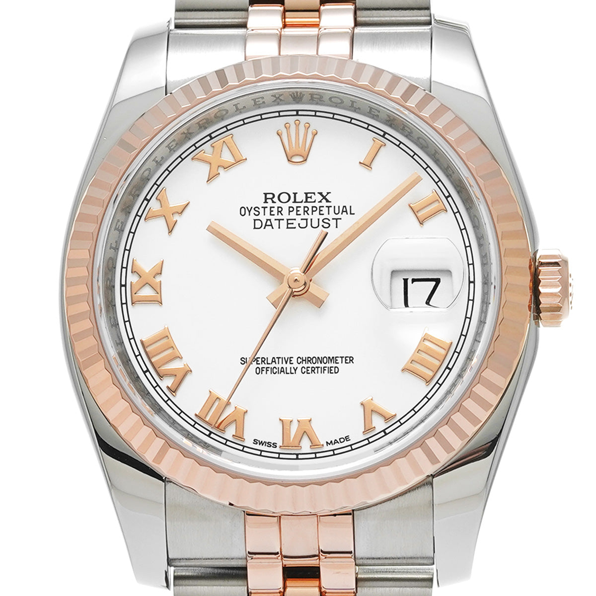 Datejust 36 116231 Random Serial White ROLEX Men's [Pre-Owned].