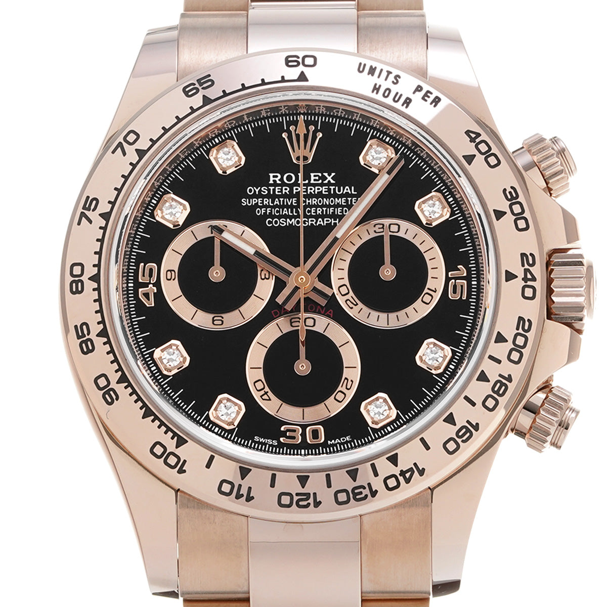 Cosmograph Daytona 116505G Random Serial Black/Diamond ROLEX Men's [Pre-Owned].