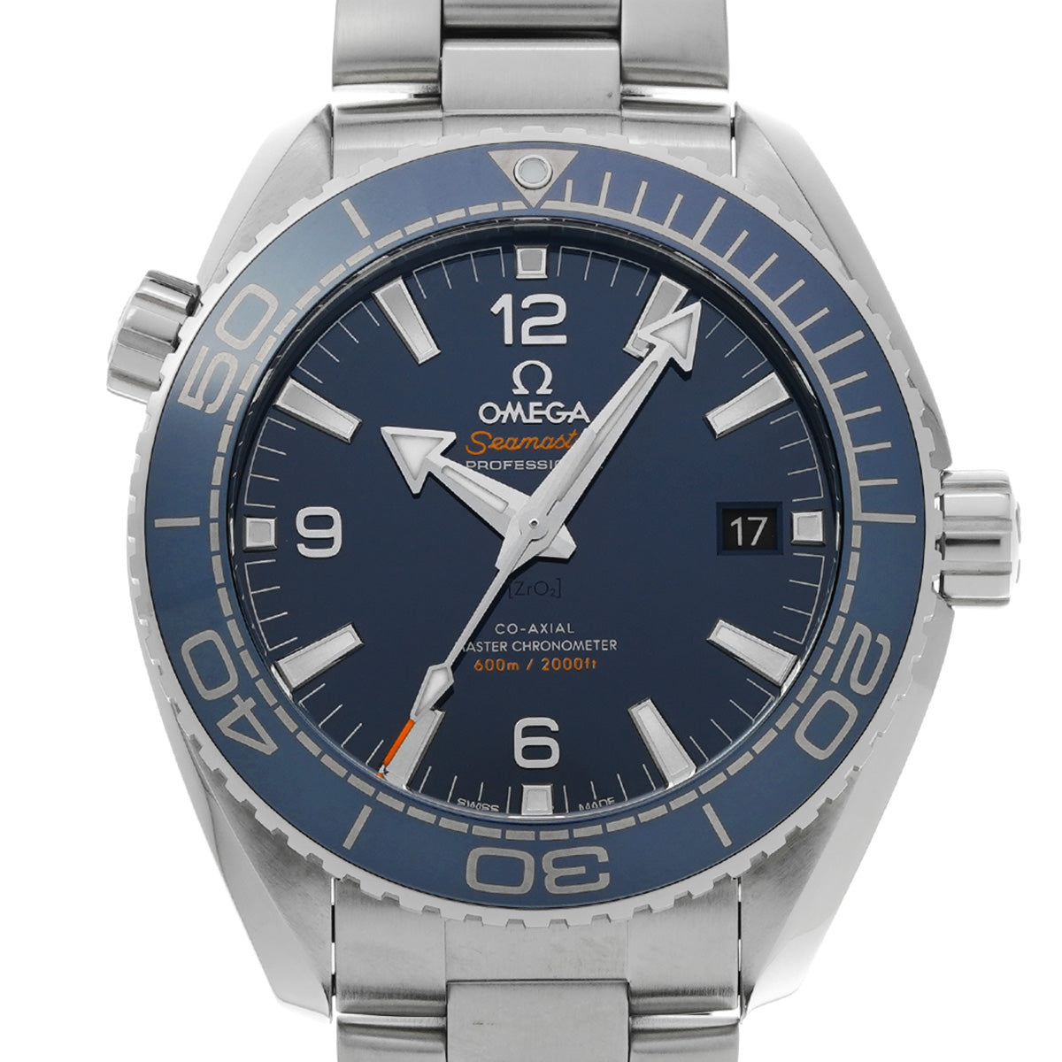 Seamaster Planet Ocean 600 Co-Axial Master Chronometer 215.30.44.21.03.001 Blue OMEGA Men's [pre-owned]