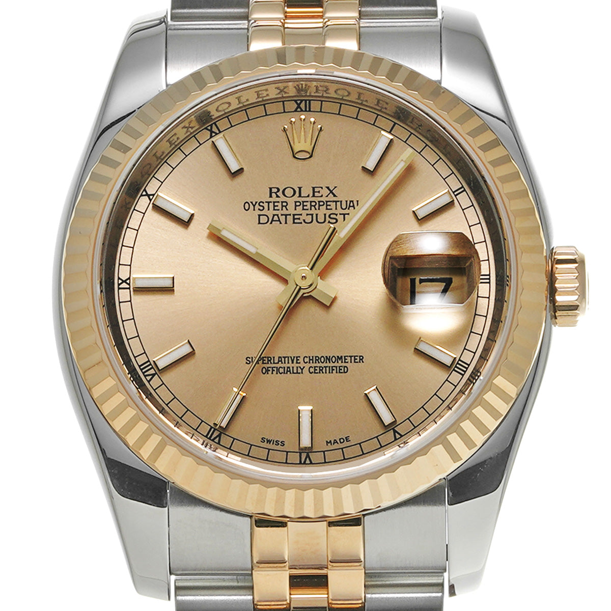 Datejust 116233 Z (manufactured circa 2006) Champagne ROLEX Men's [Pre-Owned].