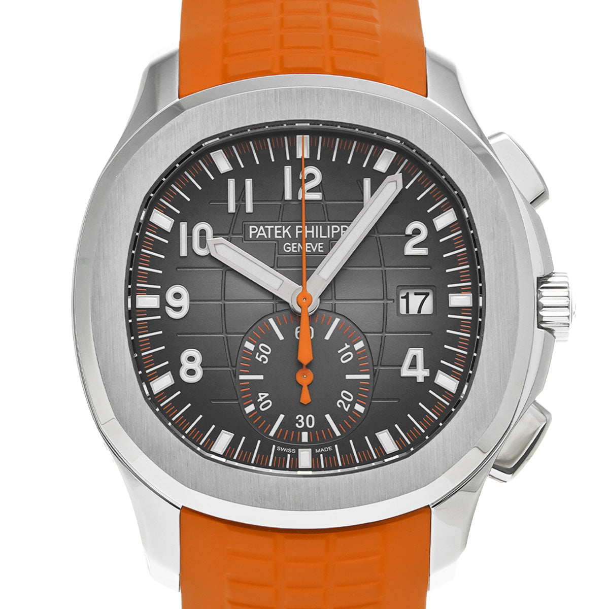 Aquanaut Chronograph 5968A-001 Embossed Black PATEK PHILIPPE Men's [Pre-Owned]
