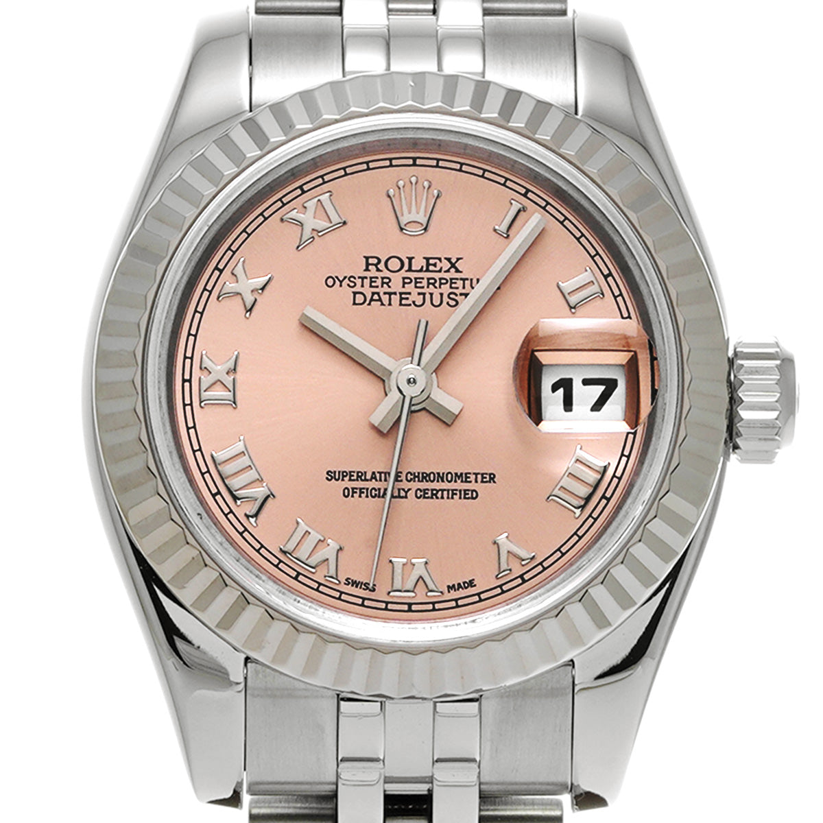 DATE JUST 179174 D (manufactured circa 2005) Pink ROLEX Ladies [Pre-Owned].