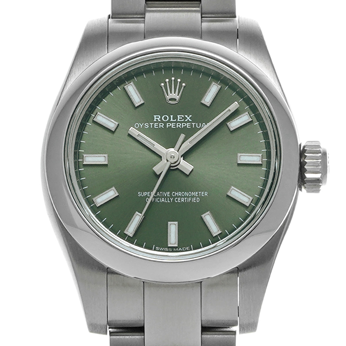 Oyster Perpetual 26 176200 Random Serial Olive Green ROLEX Ladies [Used].