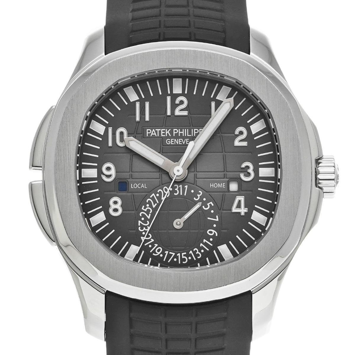 Aquanaut Travel Time 5164A-001 Embossed Black PATEK PHILIPPE Men's [Pre-Owned].