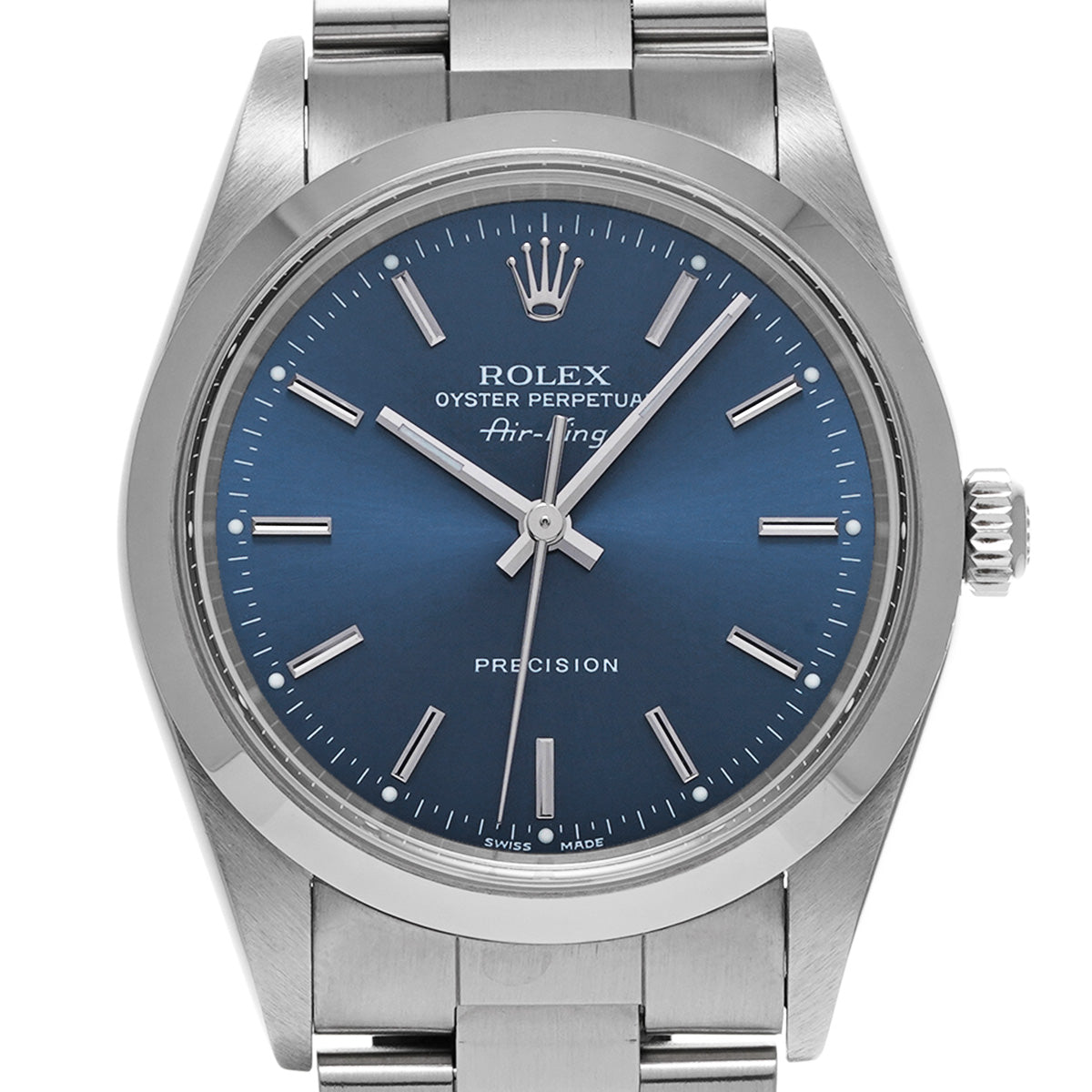 Air-King 14000 U (manufactured circa 1997) Blue ROLEX Men's [Pre-owned].