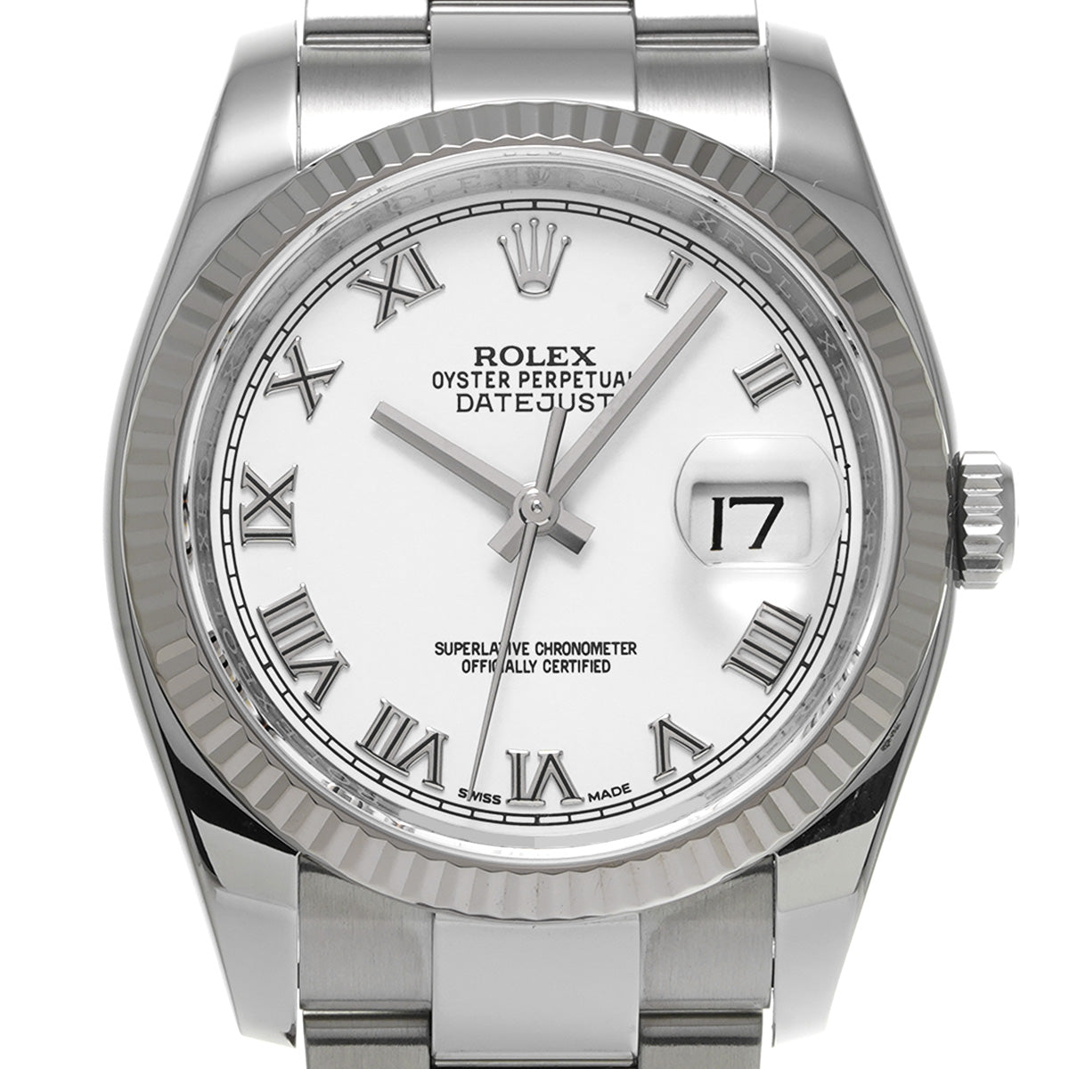 DATE JUST 116234 Random Serial White ROLEX Men's [Pre-owned].