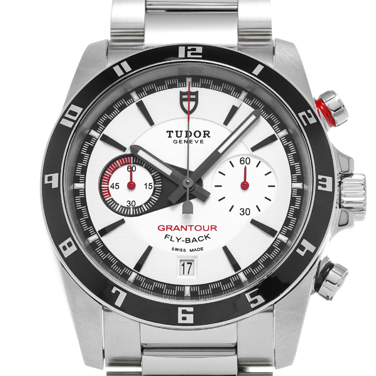 Grand Tour Chrono Flyback 20550N White TUDOR Men's [Pre-Owned].