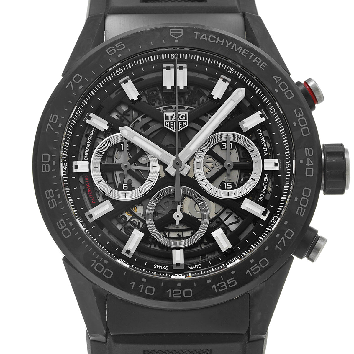 CARRERA Calibre Heuer 02 Chronograph CBG2A91.FT6173 Skeleton TAG HEUER Men's [Pre-Owned].