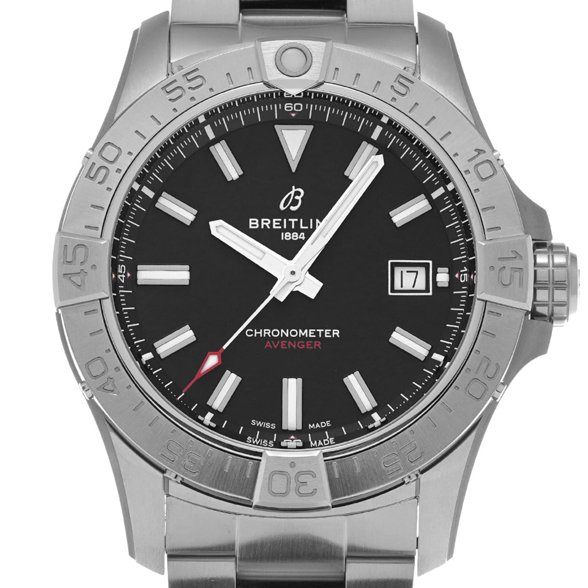 Avenger Automatic 42 A17328101B1A1 Black BREITLING Men's [Pre-Owned].