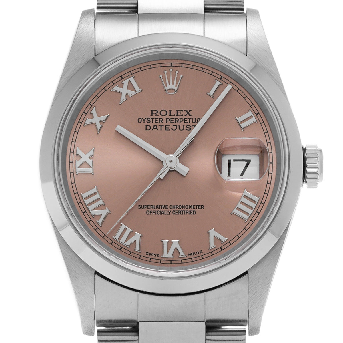 DATE JUST 16200 A (manufactured circa 1999) Pink ROLEX Men's [Pre-Owned].