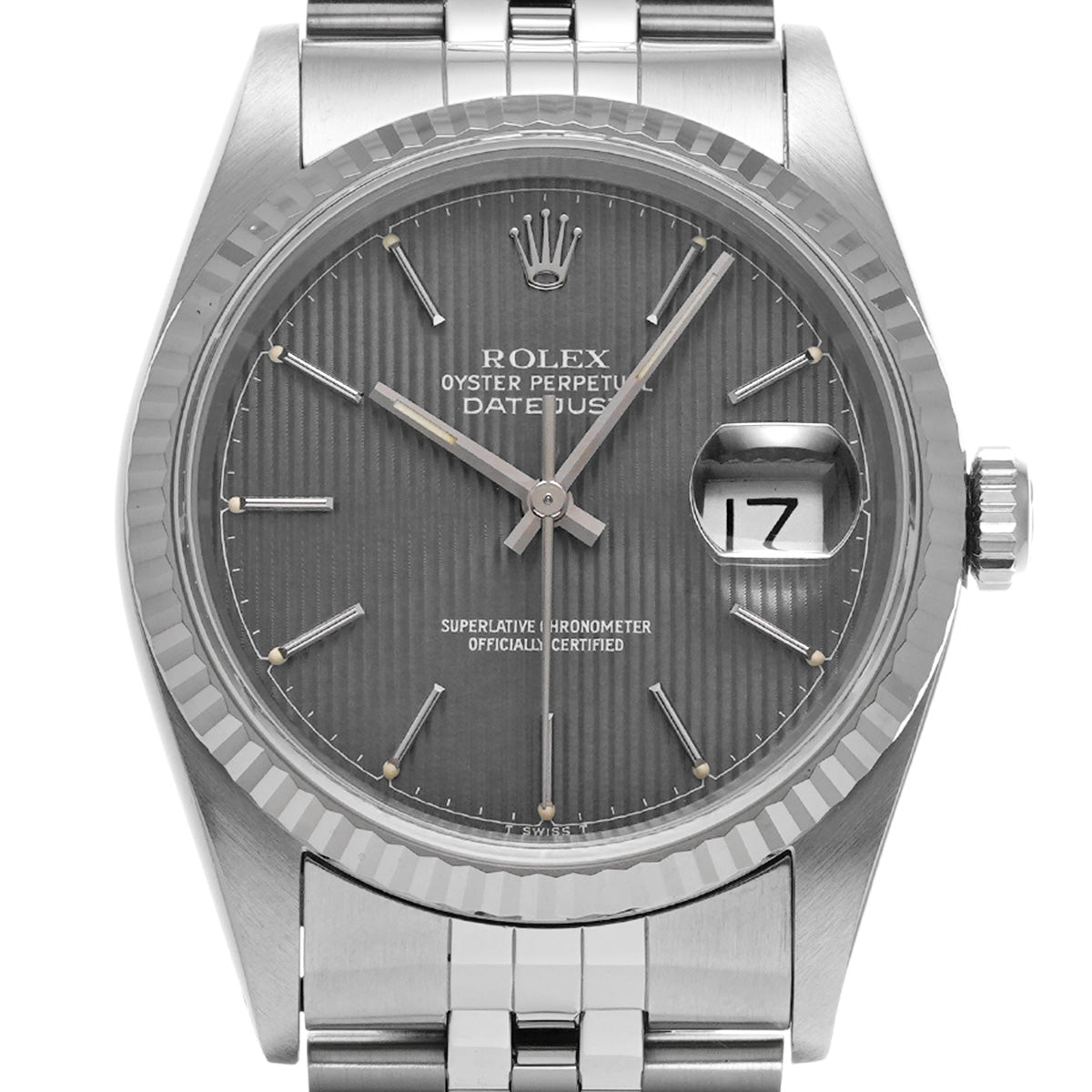 DATE JUST 16234 X (manufactured circa 1993) Gray ROLEX Men's [Pre-Owned].