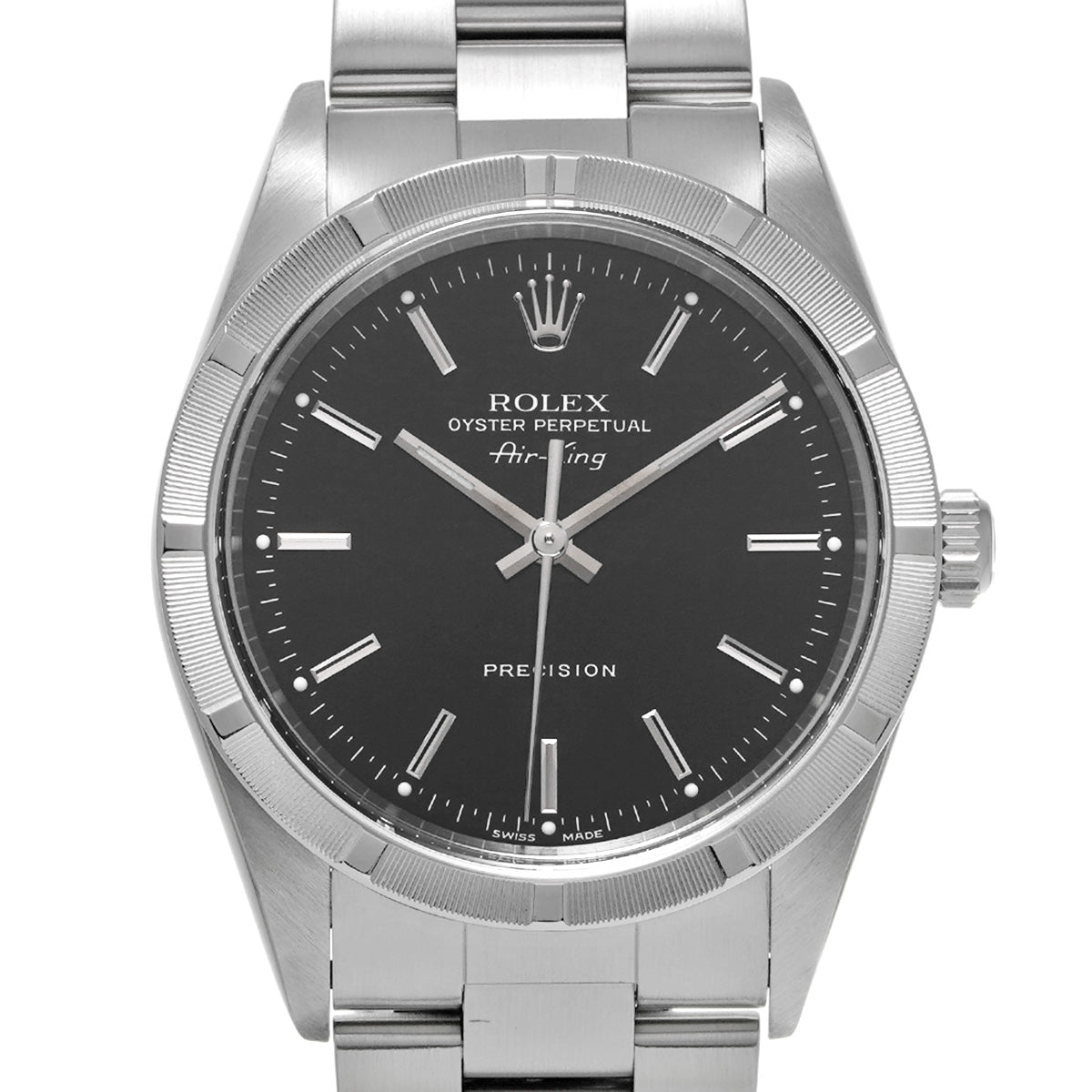 Air-King 14010 P (made around 2000) Black ROLEX Men's [Pre-owned].