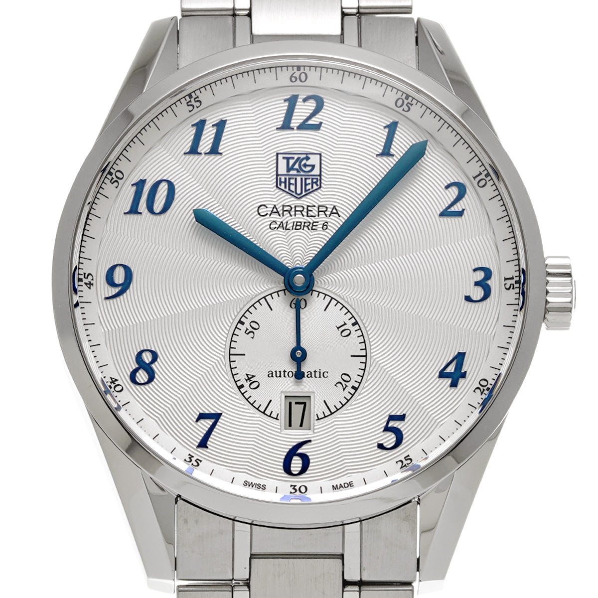CARRERA Heritage Calibre 6 WAS2111.BA0732 Silver TAG HEUER Men's [Pre-Owned].