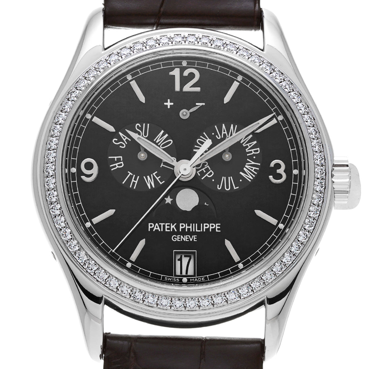 Complication Annual Calendar Moonphase 5147G-001 Black PATEK PHILIPPE Men's [Pre-Owned].