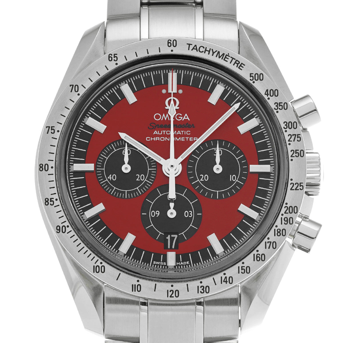 Speedmaster Legend Michael Schumacher 2005 3506.61 Red/Black OMEGA Men's [Pre-Owned]