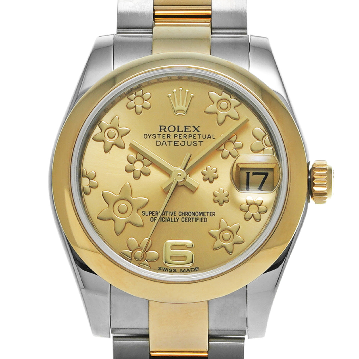 DATE JUST 31 178243 Random Serial Champagne Flower ROLEX Men's [Pre-Owned].