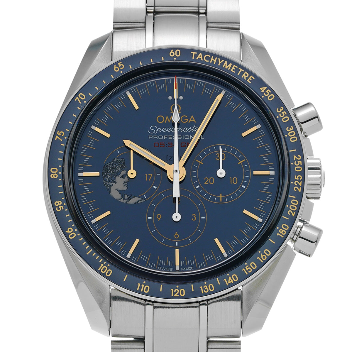 Speedmaster Moonwatch Professional Apollo 17 45th 311.30.42.30.03.001 Blue OMEGA Men's [Pre-Owned].