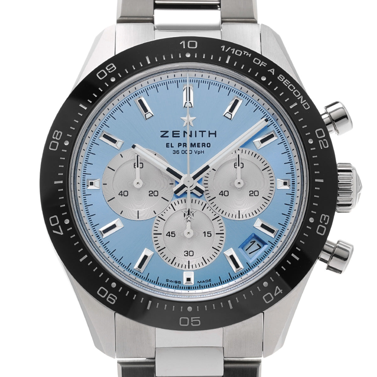 Chronomaster Sport Yoshida Special Edition 03.3106.3600/55.M3100 Ice Blue/Silver ZENITH Men's [New].