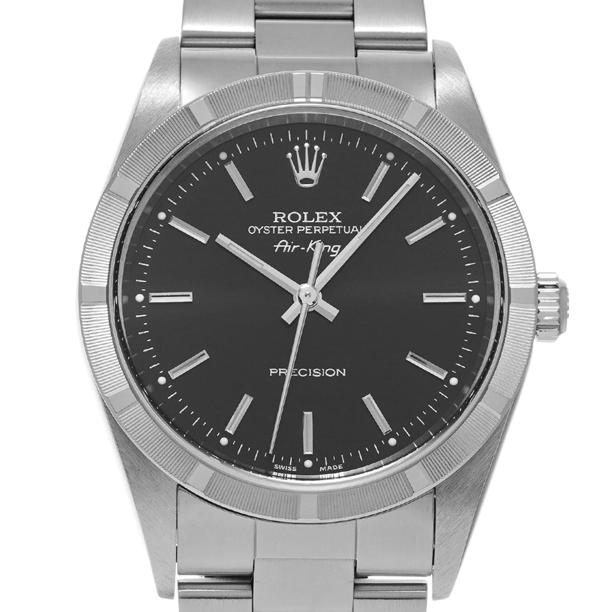 Air-King 14010 A (manufactured circa 1999) Black ROLEX Men's [Pre-owned].