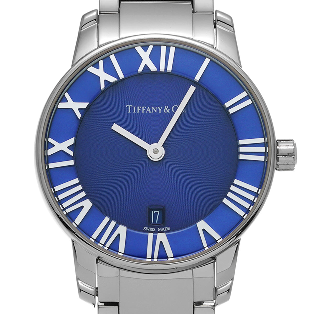 Atlas Dome 32777619 Blue TIFFANY &amp; Co. men's [pre-owned].