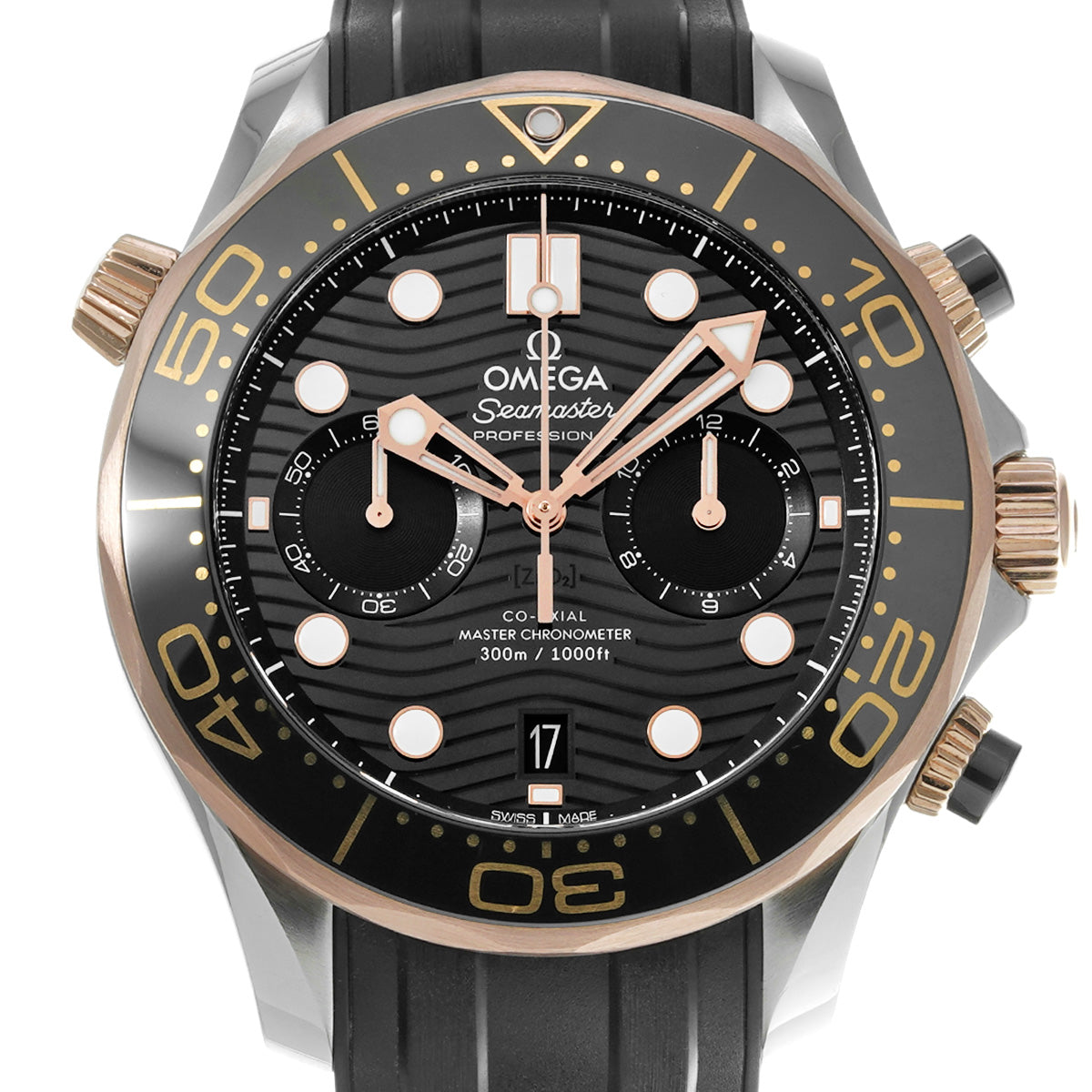 Seamaster Diver 300 Co-Axial Master Chronometer Chronograph 210.22.44.51.01.001 Black OMEGA Men's [Pre-Owned].