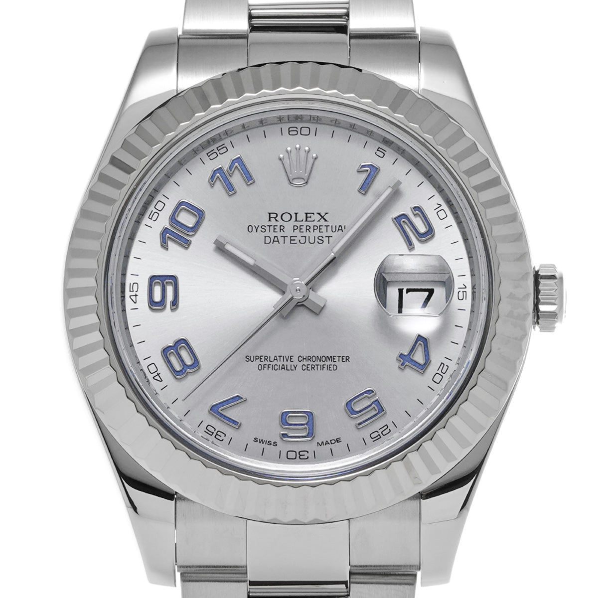 Datejust II 116334 V (manufactured circa 2009) Silver ROLEX Men's [Pre-Owned].