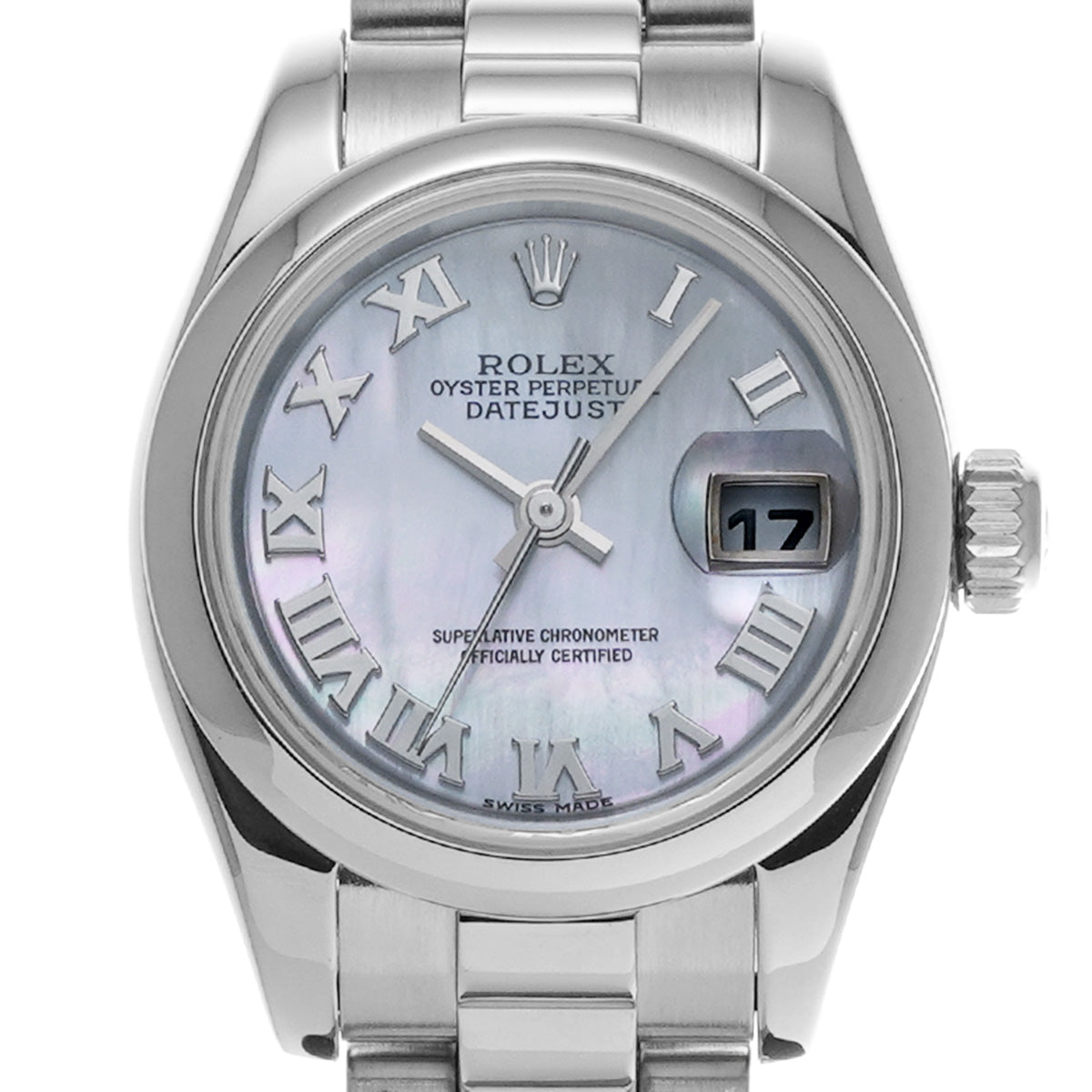 DATE JUST 179166NR White MOP ROLEX Ladies [Pre-Owned].
