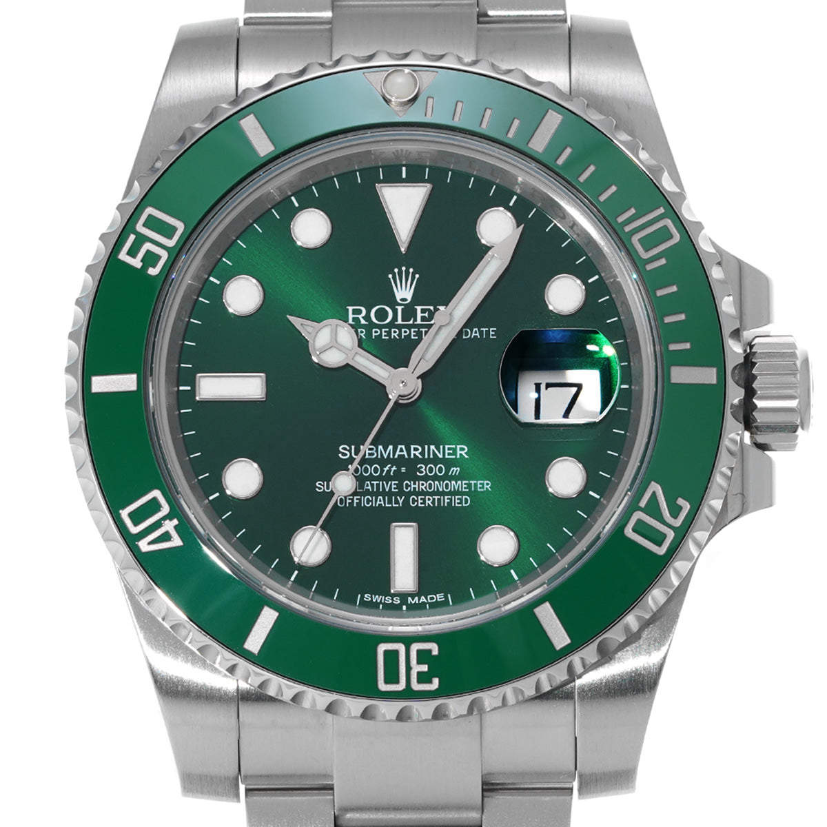 Submariner Date 116610LV Random Serial Green ROLEX Men's [Pre-Owned].