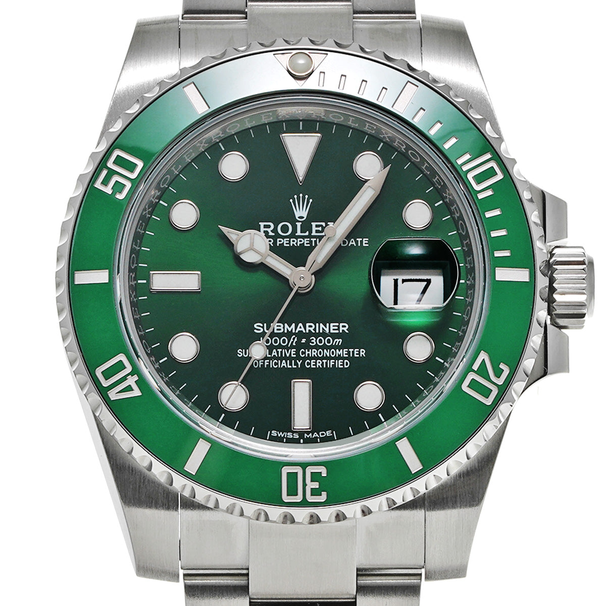 Submariner Date 116610LV Random Serial Green ROLEX Men's [Pre-Owned].