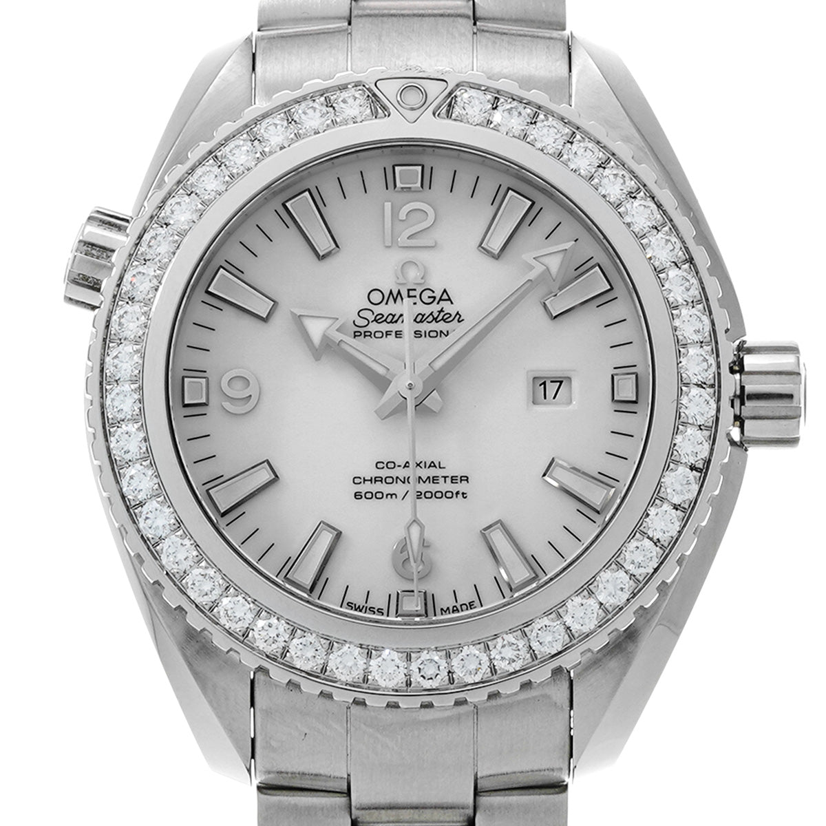 Seamaster Planet Ocean 600 Co-Axial 232.15.38.20.04.001 White OMEGA Unisex [Pre-owned]