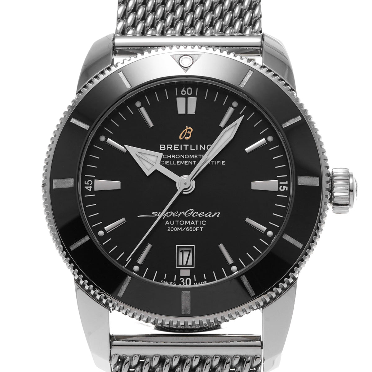 Super Ocean Heritage B20 Automatic 46 AB2020121B1A1 Black BREITLING Men's [Pre-Owned].