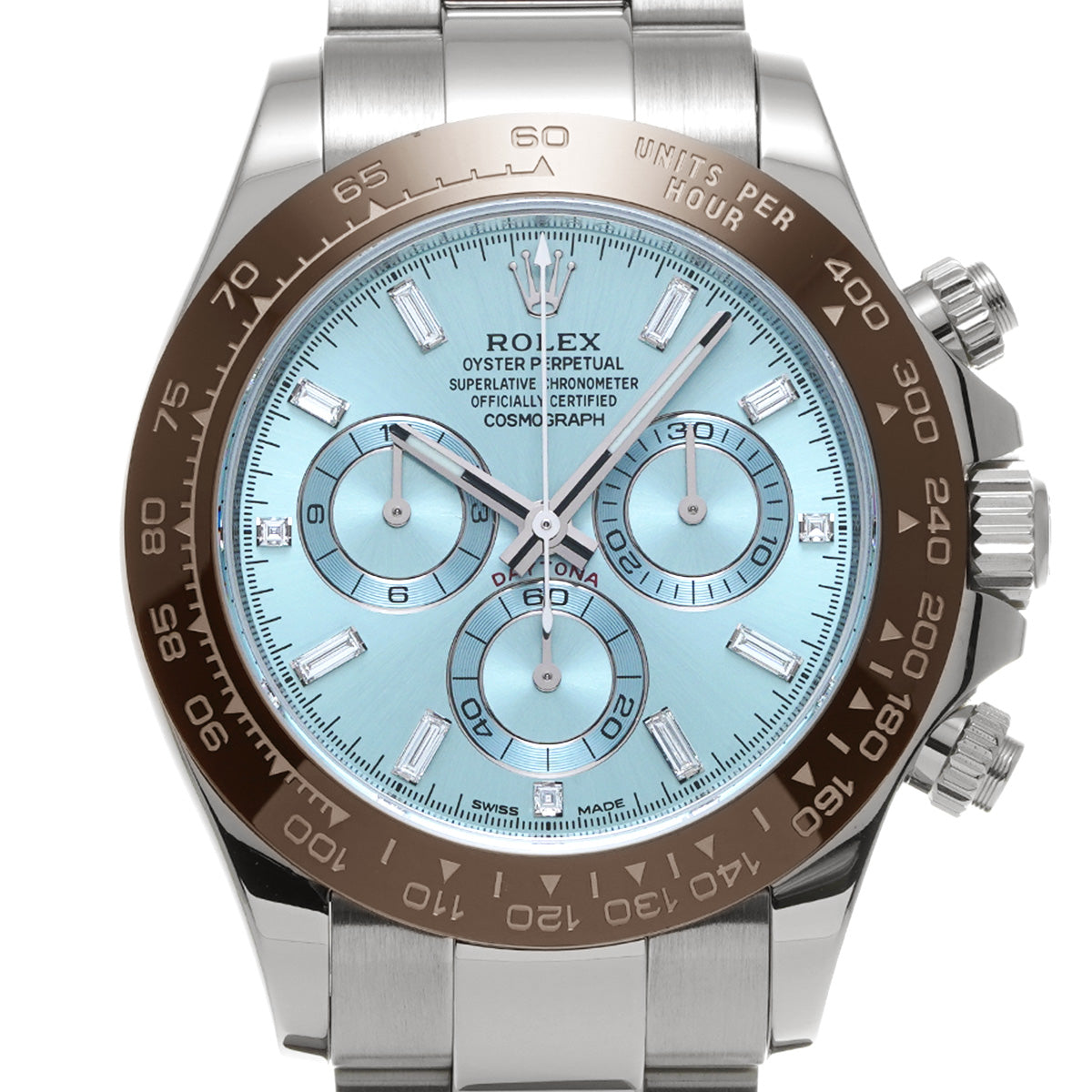 Cosmograph Daytona 116506A Random Serial Ice Blue/Diamond ROLEX Men's [Pre-Owned].