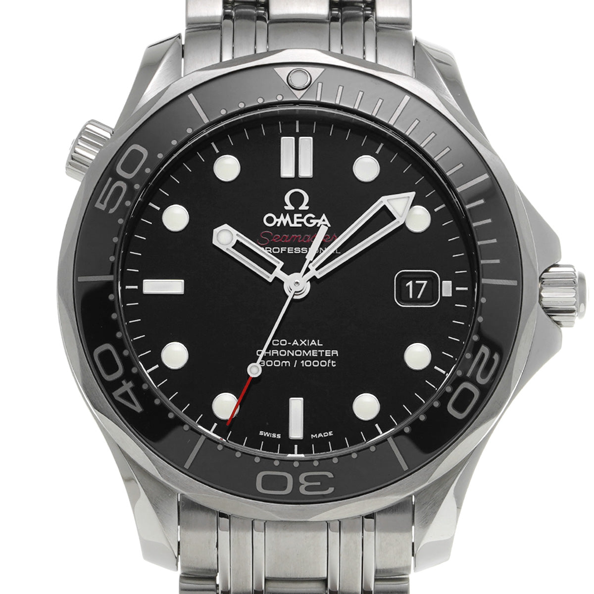 Seamaster Diver 300 Co-Axial 212.30.41.20.01.003 Black OMEGA Men's [Pre-Owned].