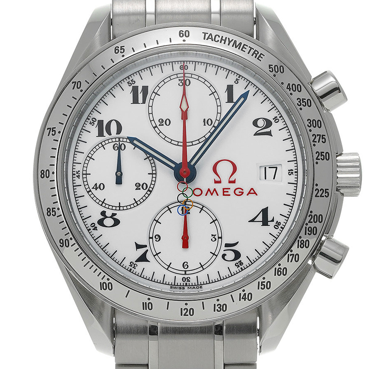 Speedmaster Date Olympic Collection 3516.20 White OMEGA Men's [Pre-Owned].